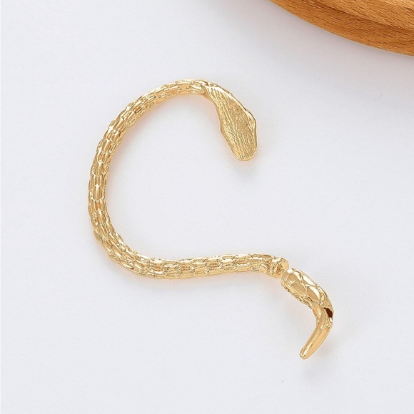 Wrap Around Rhinestone Snake Earrings, Reputation Snake Earring - Picture 4 of 5